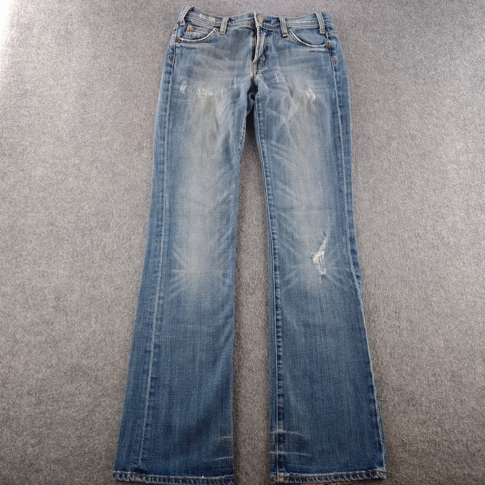 Citizens of Humanity Kelly 001 Jeans Women's 27x32 Skull & Bunny Bootcut Y2K